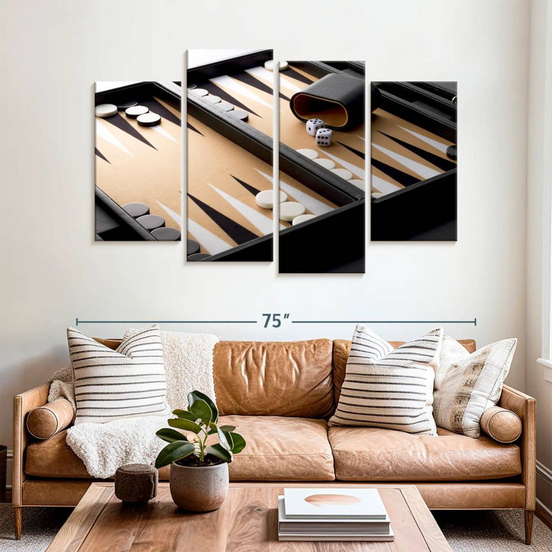 Senne Modern Backgammon, 42" H x 68" W