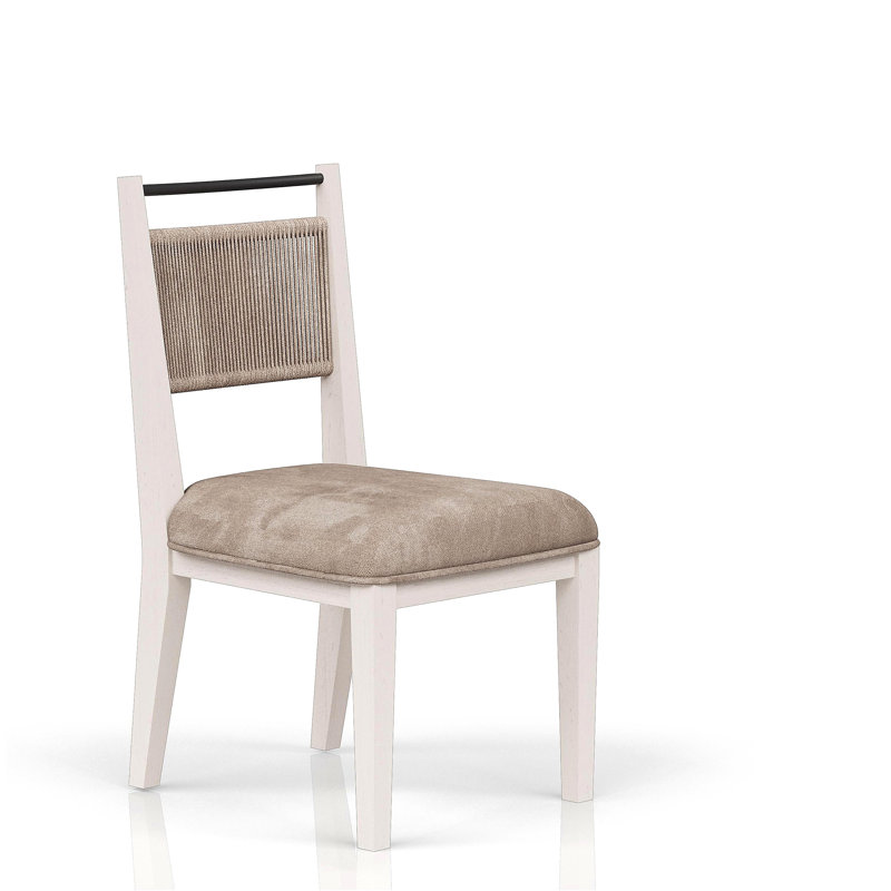 Tabouret à corde - Vanille / palmier