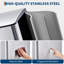 Poubelle double 16 gallons en acier inoxydable avec poubelle à pédale-121539616