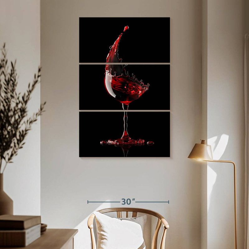 Yarlin Red Wine Glass, 65" H x 42" W