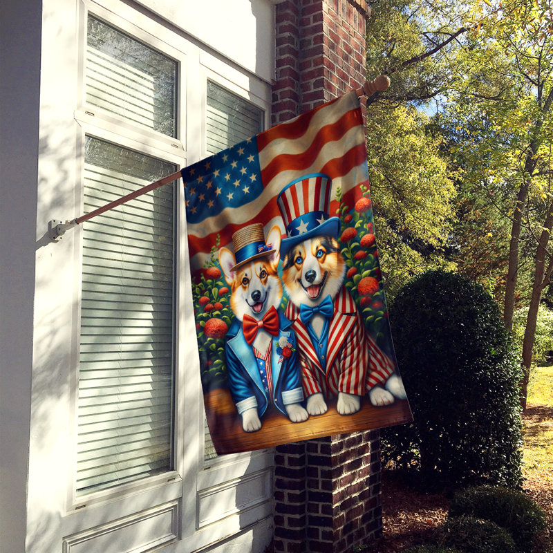Drapeau «All American House», Corgi blond