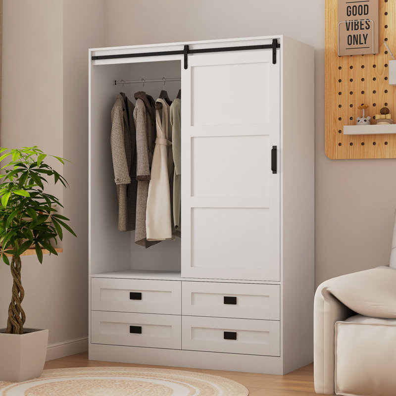 Armoire de rangement haute avec garde-robe de chambre à coucher