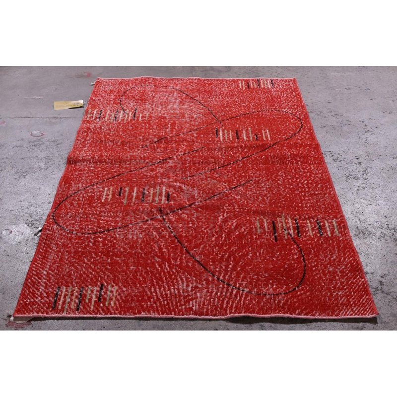 One-of-a-Kind 3'9" X 6'1" Hand Knotted Area Rug