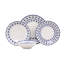 Epperson Piece Porcelain China Dinnerware Set - Service for 6