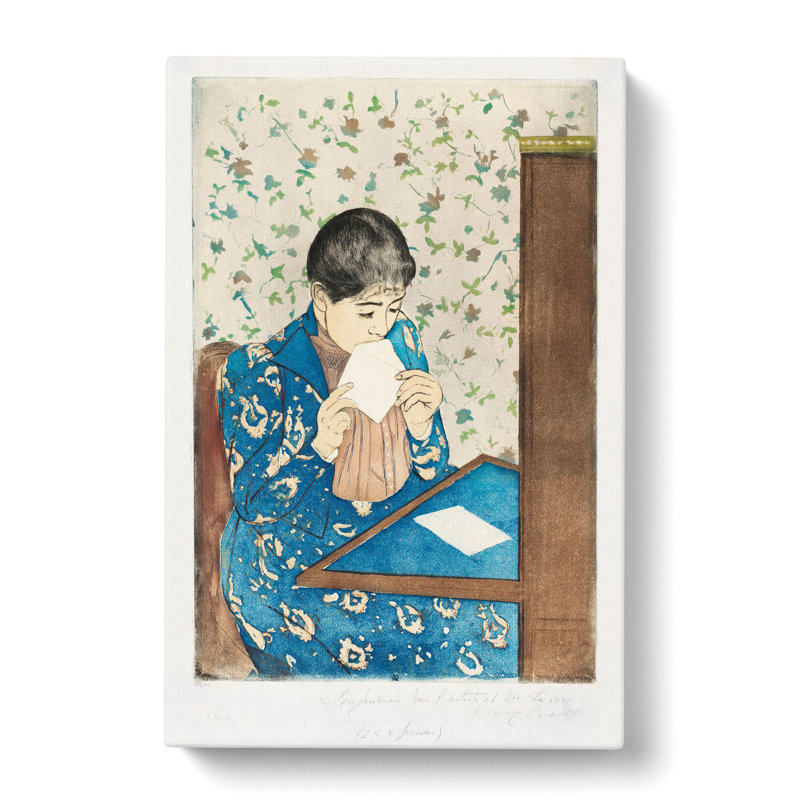 The Letter by Mary Cassatt - Wrapped Canvas, 50cm H x 35cm W x 3cm D
