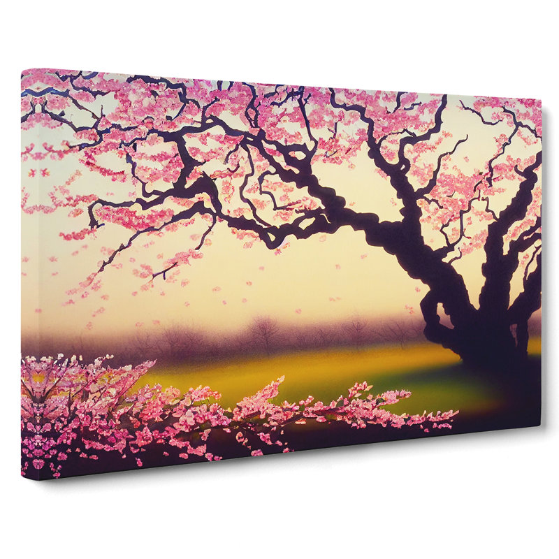 Marvellous Cherry Blossom Trees - Wrapped Canvas, 35cm H x 50cm W x 3cm D