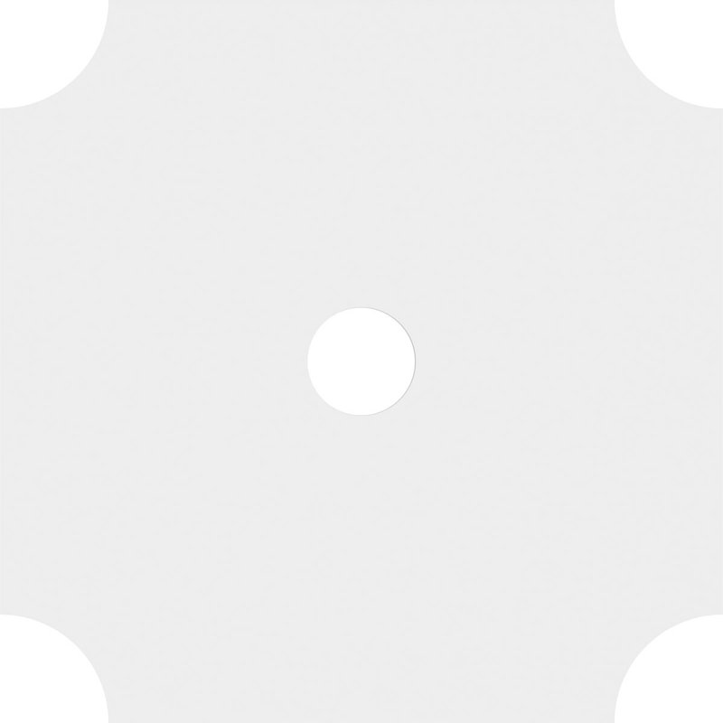 20"OD x 3"ID x 12"C x 1"P Locke Architectural Grade PVC Contemporary Ceiling Medallion, 1" H x 20" W x 20" D