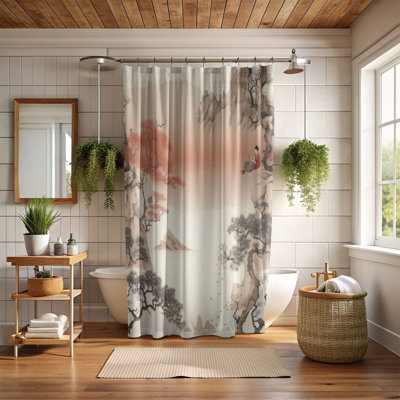 Ancien rideau de douche Premium Woodland