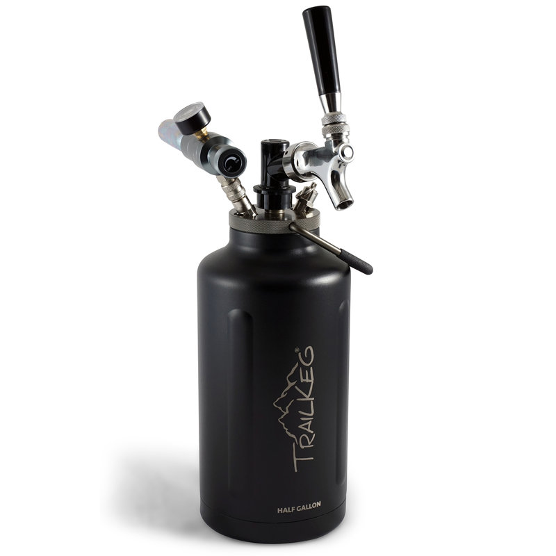 Stainless Steel 6 - Piece Beverage Dispenser Set, Black