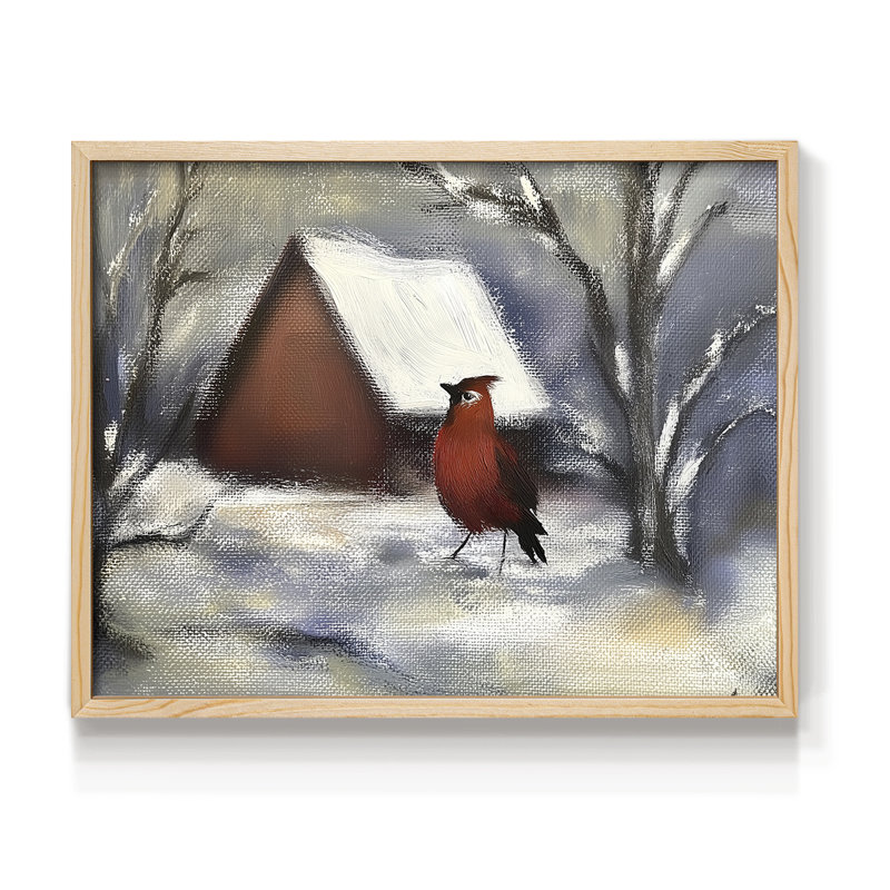 Art de Noël - DCxxx - reproduction encadrée, H 8 po x l 10 po, Naturel