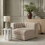 Chaise d'angle rembourrée en tissu Rummi-123507410