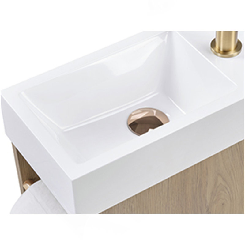 Ensemble de meuble-lavabo pour salle de bain 16 po - Frêne naturel