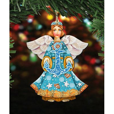 Tidaholm 5.5'' Wood Hanging Figurine Ornament