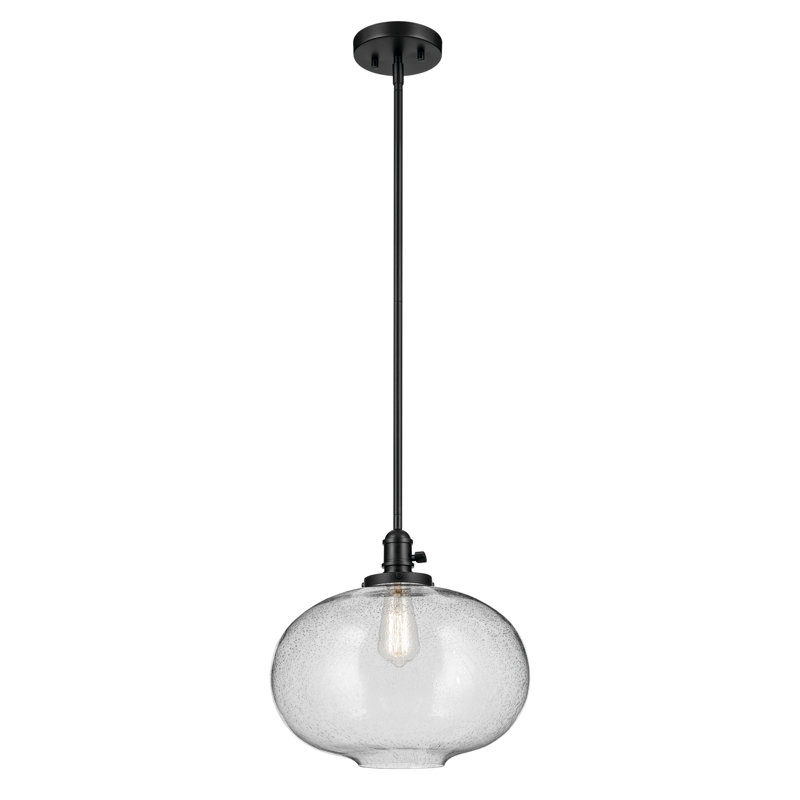 Luminaire suspendu sphère 14 "14", Noir satiné