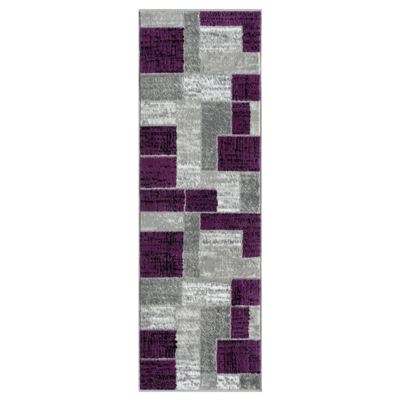 Balderston Geometric Indoor Rug, Rectangle 2' x 6'