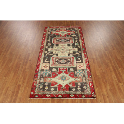 Vintage Traditional Runner Rug 4x9