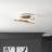 Caroljean 1 - Light 18.11'' Unique/Statement Modern Linear Dimmable White Light LED Flush Mount-1194438892