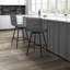 Tabouret de comptoir pivotant en similicuir