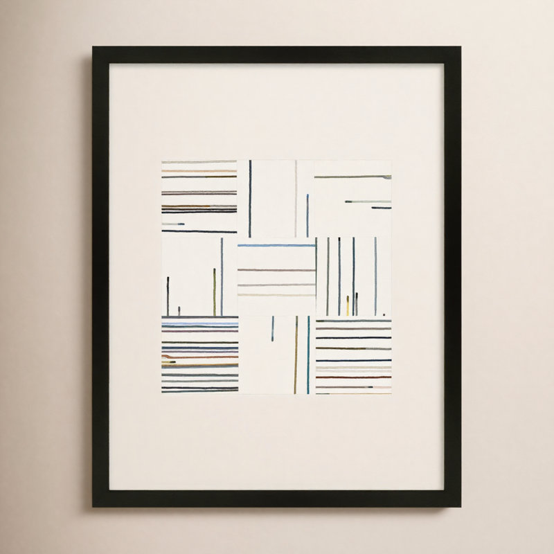 Lidya Untitled (Drips:Configurations) No.3 by Beth James - Picture Frame Print, Cadre noir, H 20 po x l 16 po x P 1,25 po