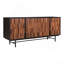 Buffet, design contemporain, bois de sheesham et de manguier massif, base en fer