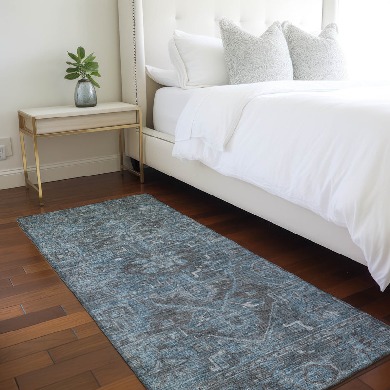 Washable Oriental Indoor / Outdoor Rug, Runner 2'3" x 7'6"