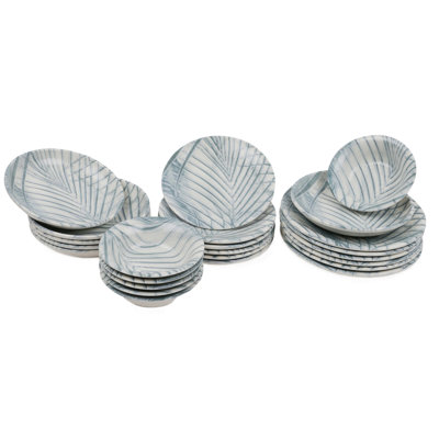 Porcelain China Dinnerware Set 24 Piece - Service for 6