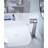 Brushed Nickel Waterfall Spout Bathroom Shower Faucet, Single Handle, Stainless Steel Handle Sink Steel, Fine Detail,-121598775