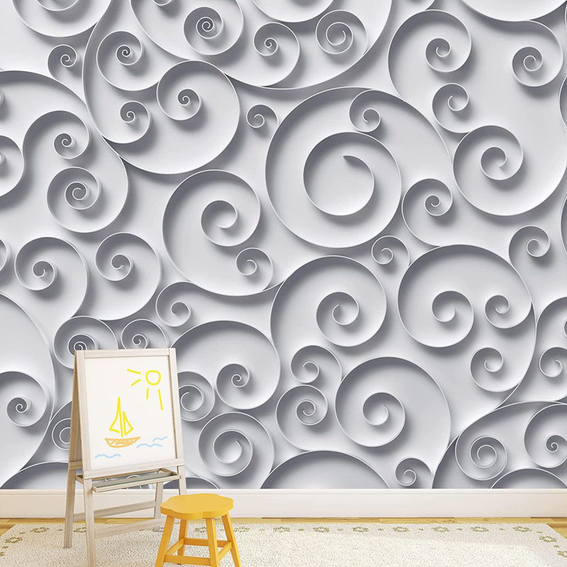 Murale tapisserie plante vigne, L 100 po x l 144 po