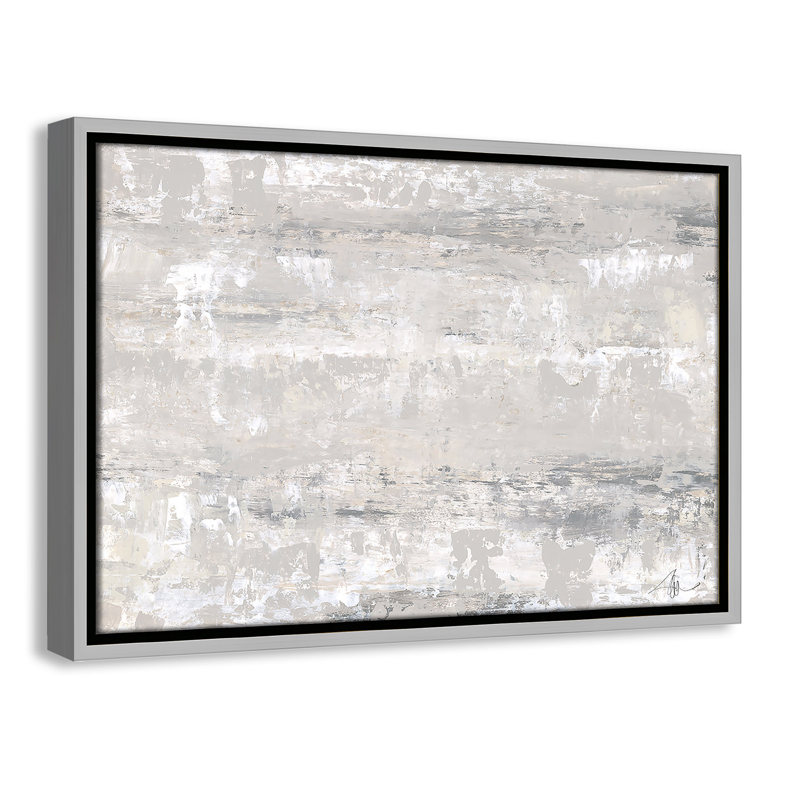 Tryston "Desert Winds" Print by Filippo Ioco, 13.5" H x 19.5" W x 2" D, Silver Framed Canvas