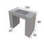 Meuble-lavabo de 39,37 po de large Aisa