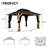 13FT X 11FT Solid Wood Outdoor Hard Top Patio Gazebo
with Ceiling Hook,Mosquito Netting