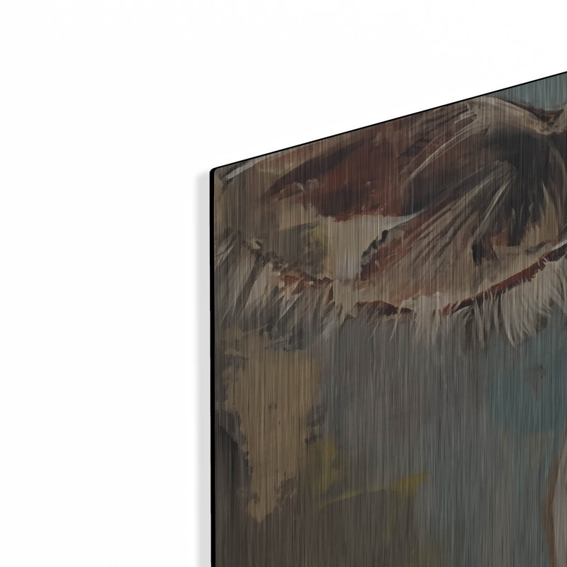 «August Cow», «The Cow No 1» par Augusteas Magnusson, art mural en métal, H 24 po x l 36 po