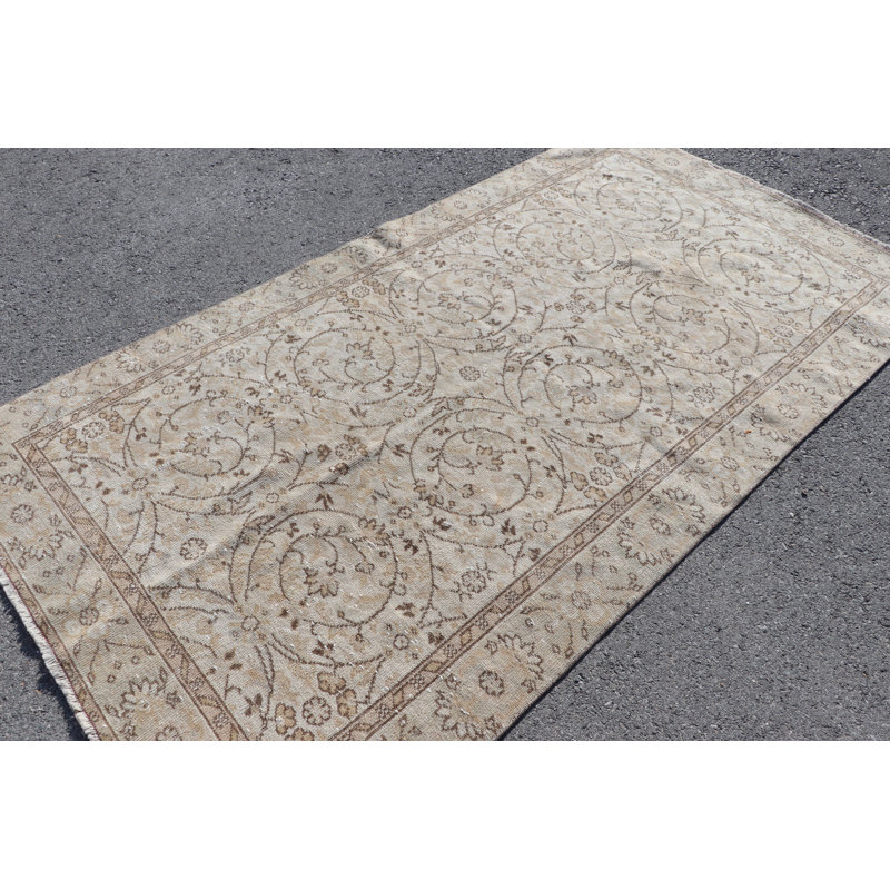 Tapis turc Oushak rétro fait à la main pour une décoration classique et élégante