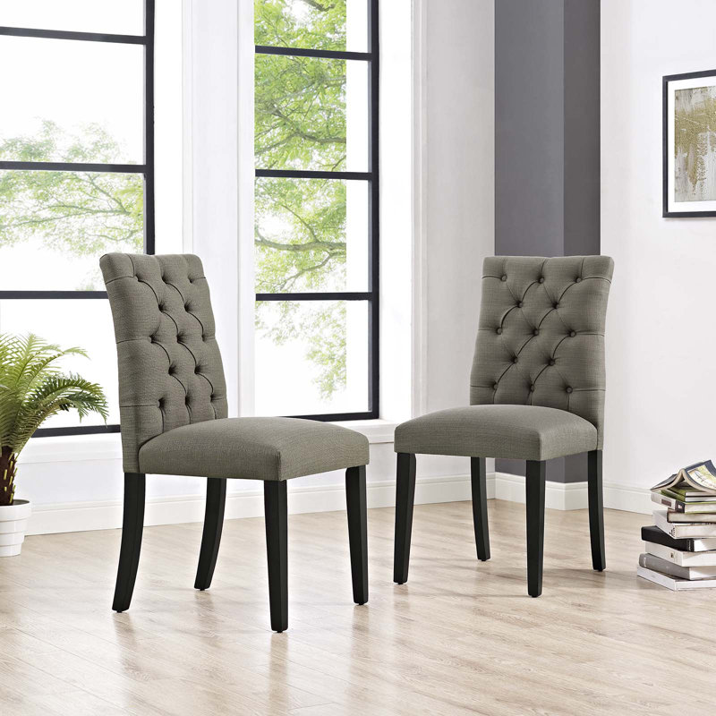 Chaise de salle à manger en cuivre Copper Grove Trilj par Modway, Granit