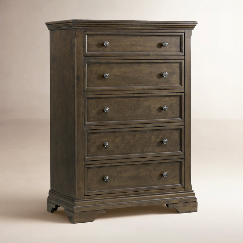 Shayla Kids 5 - Drawer Dresser, Rosewood
