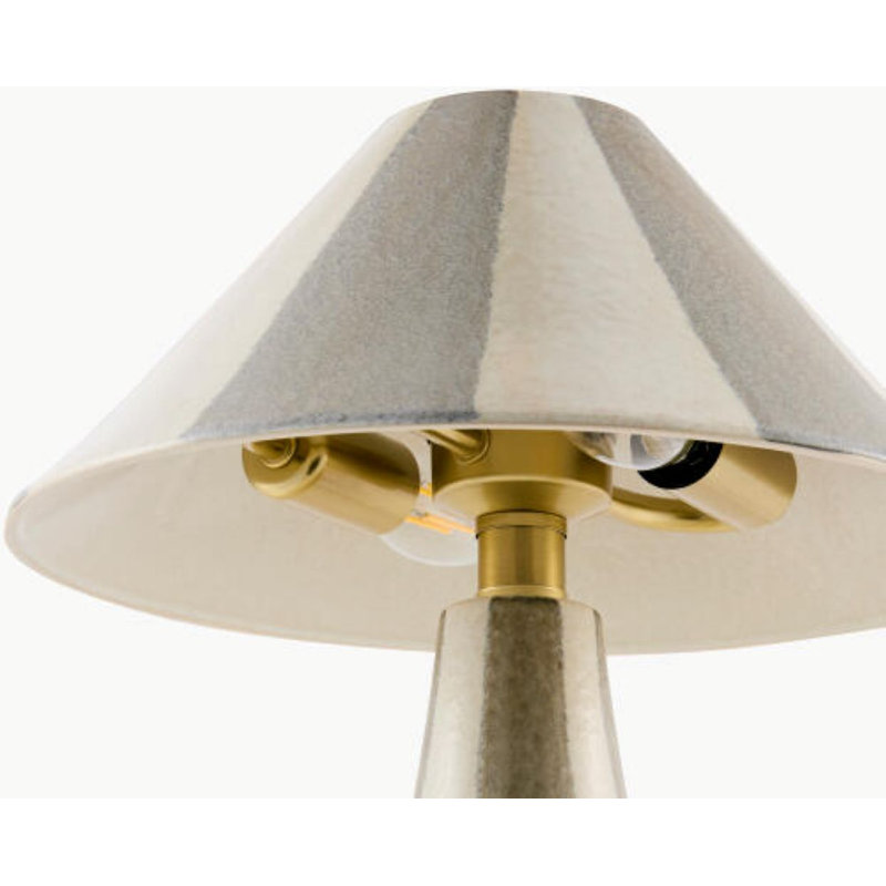 Galleria Table Lamp, Gray/Cream