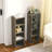 8-Tier Media Tower Rack, Cd Dvd Slim Storage Cabinet With Adjustable Shelves, Tall Narrow Bookcase Display Bookshelf