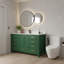Meuble-lavabo autoportant 60 po avec comptoir simple en bois massif 60 po-126232839-126232838
