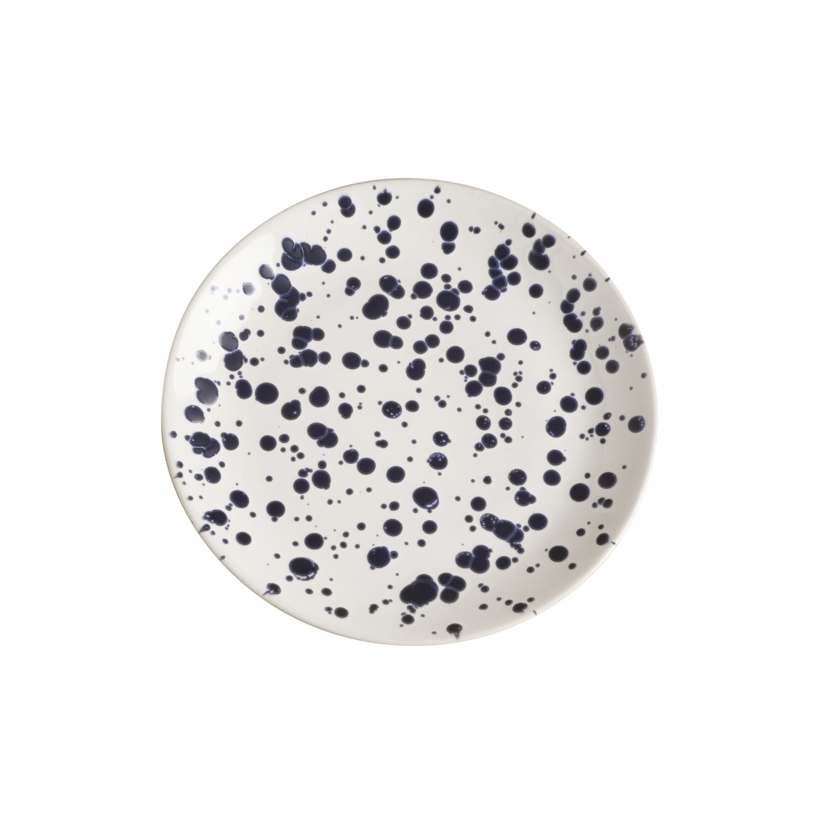 Year & Day Splatter Small Plates, Blue