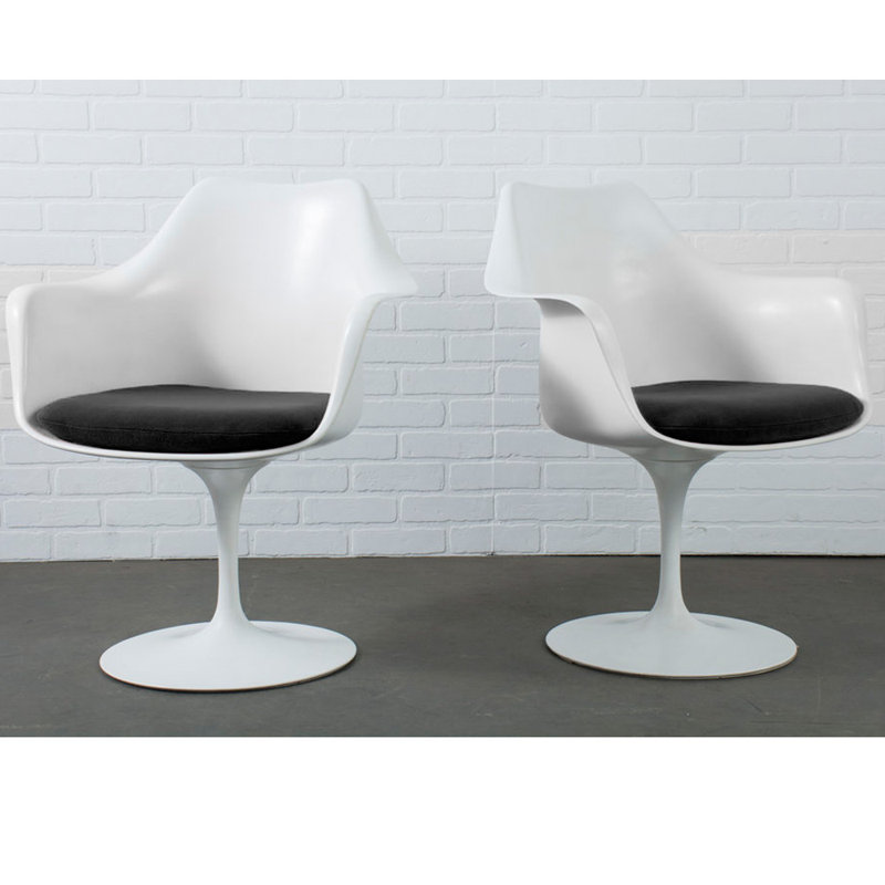 Chaise avec accoudoirs Alina, Black