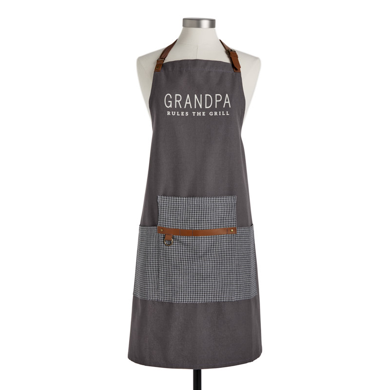 Grandpa Rules The Grill Apron - 28X34in
