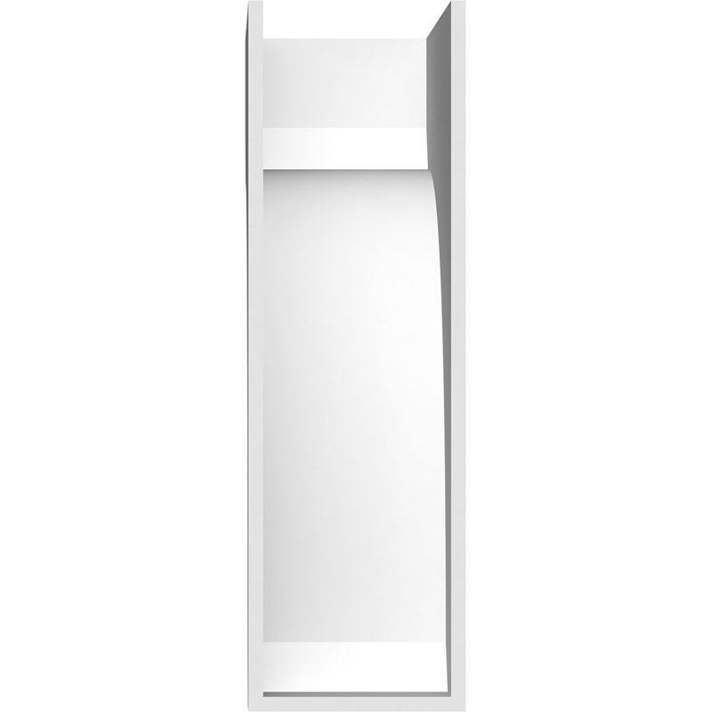 Corbeau standard en PVC de qualité architecturale standard, H 18 po x l 5 po x P 9 po