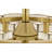 Pagamette Brass 6-light Fandelier Lighted Ceiling Fan With Opaque Glass Weave Shade With Brass Trim Remote Control