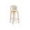 Alma Upholstered Stool with Solid Wood Frame