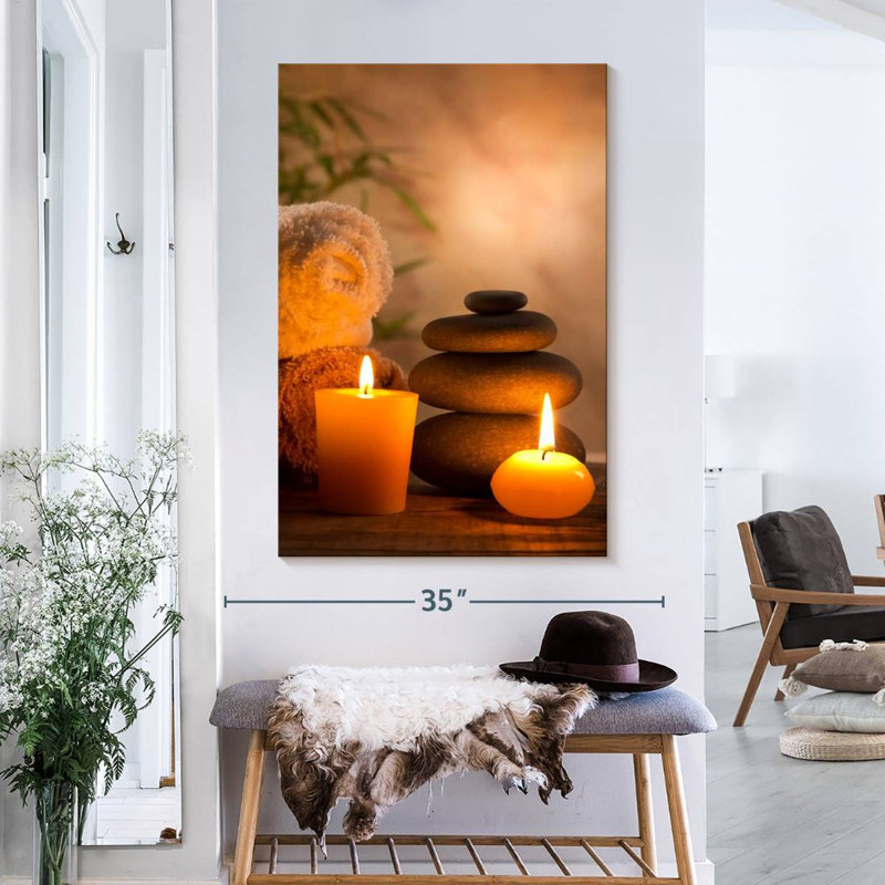 Aromatique spa, reproduction sur toile, H 39 po x l 26 po x P 1,25 po