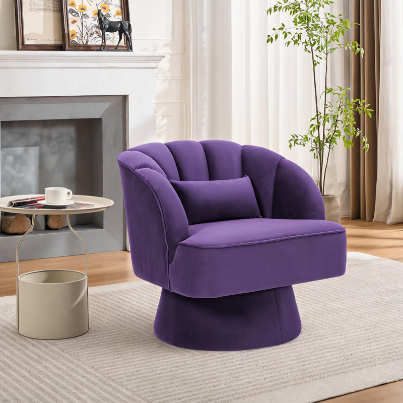 Fauteuil d'appoint Modern, Velvet Purple