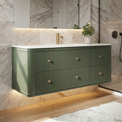 48" single Bathroom Vanity with Acrylic Top