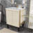 24 Inch Bathroom Vanity With Sink,  Floor - Standing Structure For Stability, Soft - Closing Doors For Noiseless Operation, Sleek Oak Finish For Modern Aesthetic(White Sink)-1456516470-1456516466