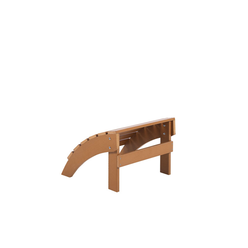 Jaelyn Outdoor Ottoman, Light Wood