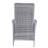 Elle Decor Vallauris 5-Piece Outdoor Reclining Chair Set, Gray